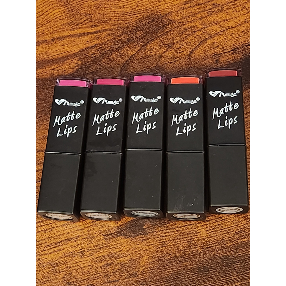 Bundle Of 5 Amuse Matte Lipstick Multi Color